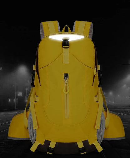Green Lightweight 30L Hiking Backpack - Water-Resistant Outdoor Daypack for Trekking & Travel
