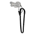 Black Adjustable Genuine Leather Camera Strap - Crossbody Shoulder Sling for DSLR/SLR(The camera is a prop and is not included).