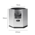 Silver Diamond Professional Aluminum Espresso Tamping Station - Adjustable Portafilter Holder Stand.