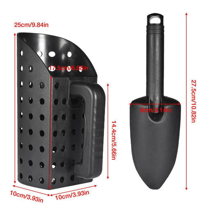 Durable Beach Sand Scoop for Metal Detecting - Lightweight Sifting Tool for Adults and Kids.