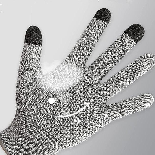 Pink 3-Pack Cut Resistant Gloves (Level 5 Protection) â Pineapple Grip, Touchscreen Compatible, Food Safe for Kitchen, Butcher & Fish Cleaning â One Size Fits Most.