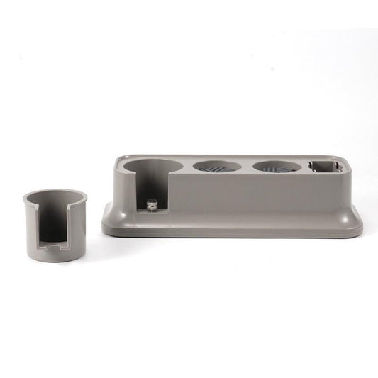 Grey Espresso Coffee Tamping Station - Barista Tool Organizer for 51/53/58mm Portafilter, Tamper & Distributor.