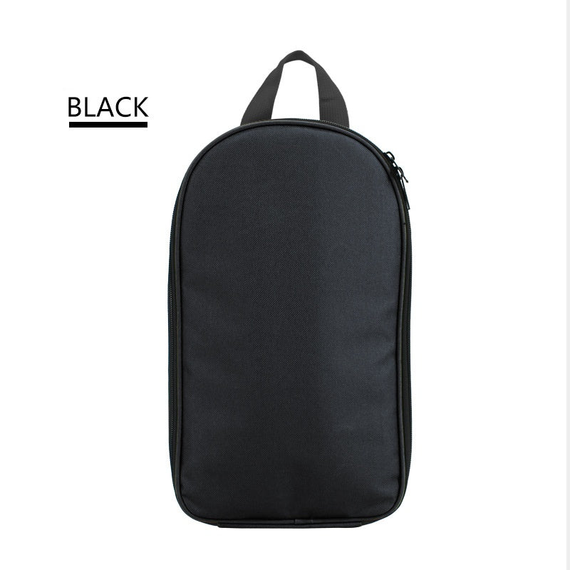 Portable Kitchen Utensil Storage Bag - Lightweight Organizer for Camping and Outdoor Cooking, Black.