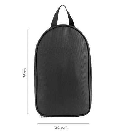 Portable Kitchen Utensil Storage Bag - Lightweight Organizer for Camping and Outdoor Cooking, Black.