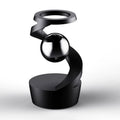 Desktop Levitating Gyro,Magnetic Floating Desk Toy for Stress Relief, Elegant Design-black.