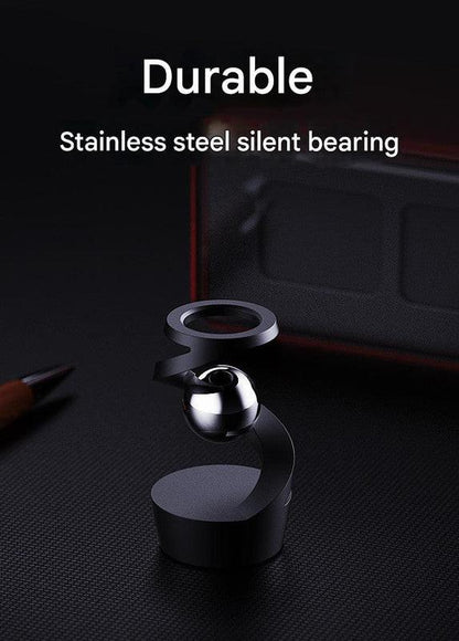 Desktop Levitating Gyro,Magnetic Floating Desk Toy for Stress Relief, Elegant Design-silver.