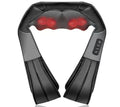 Deep Kneading Shiatsu Neck & Shoulder Massager with Heat - USB Rechargeable Ergonomic Design(Gray and black)
