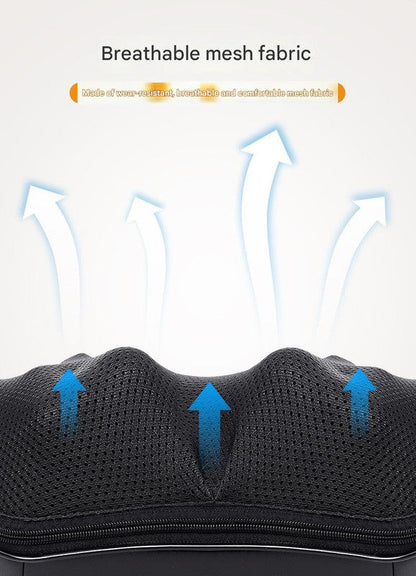 Deep Kneading Shiatsu Neck & Shoulder Massager with Heat - USB Rechargeable Ergonomic Design(Gray and black)
