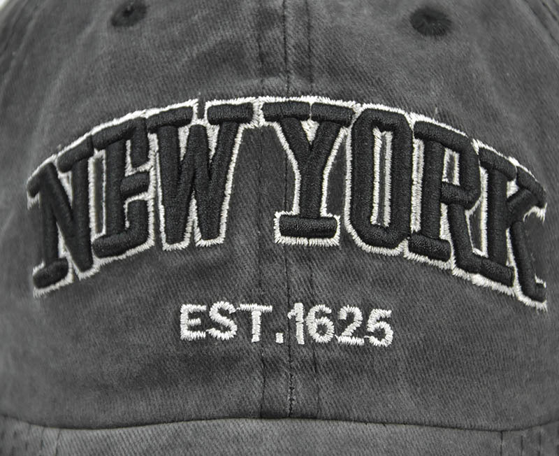 Vintage New York Est. 1625" Washed Cotton Baseball Cap - Adjustable & Unisex(Khaki)"
