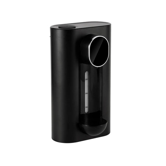 Smart Automatic Mouthwash Dispenser - Wall-Mounted, 3 Adjustable Levels, LED Display & Magnetic Cups(Black).