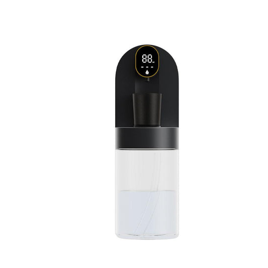 Smart Automatic Mouthwash Dispenser - 4 Adjustable Levels, LED Display, 2000mAh Battery & Magnetic Cups(black).