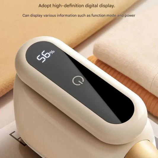 Compact Electric Lint Remover with LED Display & Dual Head - USB Rechargeable(Dark green)