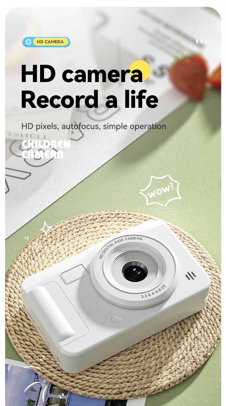 Student HD Digital Camera - 44MP, 8x Zoom, Autofocus, Dual Lens, Type-C Charging (Silver).