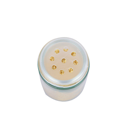 Modern stainless steel square spice revolving rack with 16 (88 ml each) empty glass jars