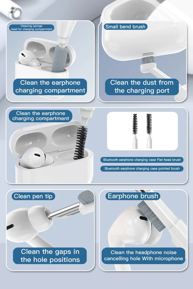 Brown window 22-in-1 Electronics Cleaning Kit - for Keyboards, Airpods, Laptops, Cell Phones, Cameras