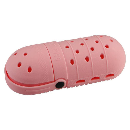2 - pcs Pink Cute Clog-Shaped Pen Holder for Desk Organization.