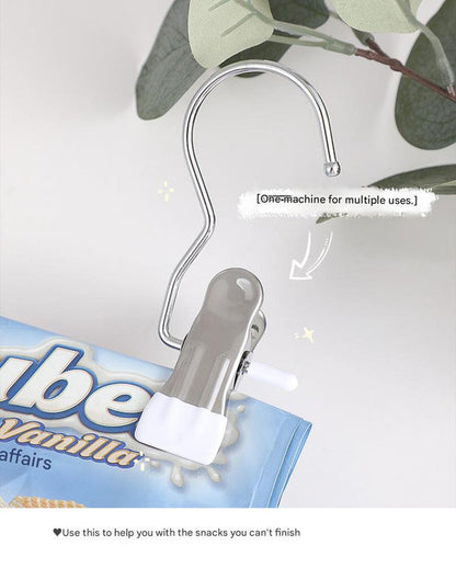 White Stainless Steel Hanging Clips (35 PCS) - Strong Grip for Pants, Hats, Socks, Laundry