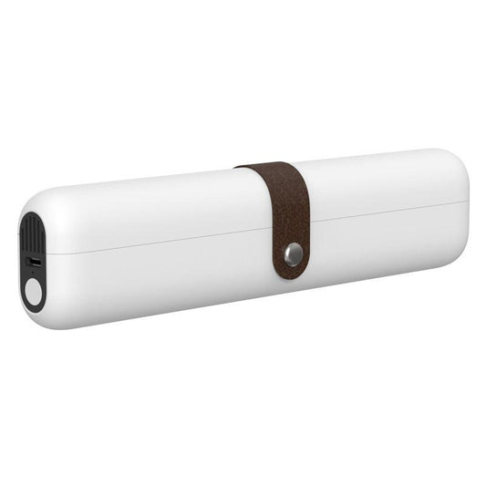 Travel UVC Toothbrush Sanitizer Box - Magnetic Closure, Rechargeable.