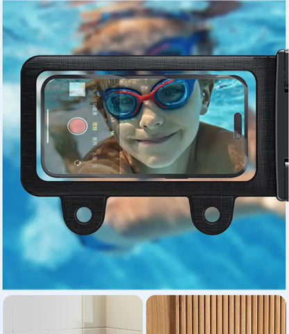 Blue 2-Pack Universal IPX8 Waterproof Phone Pouch with Lanyard - Touch Sensitive Case for Swimming & Outdoor Sports