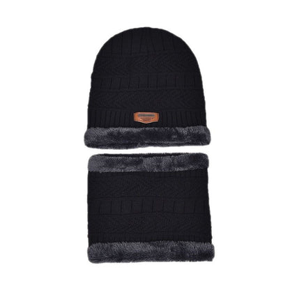 Grey Men's 5-Piece Winter Essentials Set -  Lined Beanie Hat, Neck Warmer, Touchscreen Gloves & 2 Pairs Thermal Socks