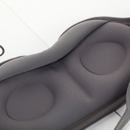 2 Pcs Grey 3D Contoured Eye Mask - Total Blackout, Pressure-Free Memory Foam, Skin-Friendly & Breathable for Deep Rest.