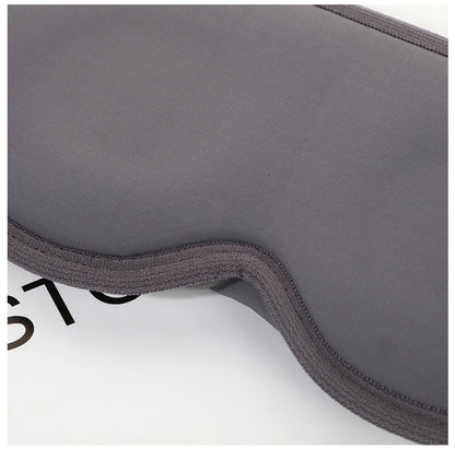 2 Pcs Grey 3D Contoured Eye Mask - Total Blackout, Pressure-Free Memory Foam, Skin-Friendly & Breathable for Deep Rest.