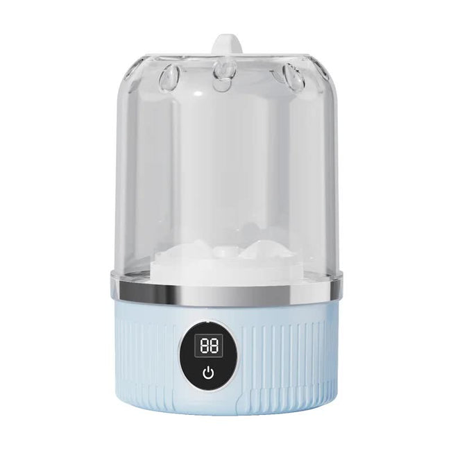 Blue Portable Mini Washing Machine - Rechargeable USB-C Electric Washer for Travel, Delicates & Socks Hover Image