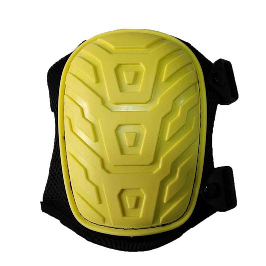 1 Pair Yellow Professional Hard Shell Knee Pads - Heavy Duty Protection for Work, Construction, Gardening & Outdoor Sports.