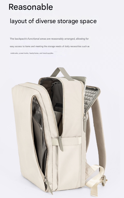 Black Slim Minimalist Laptop Backpack - Shockproof & Anti-Theft Design, Travel-Friendly with Luggage Strap, Water-Resistant