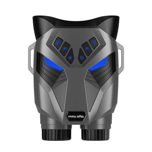 Grey 4K Portable Digital Night Vision Binoculars - HD Photo & Video Infrared Scope.