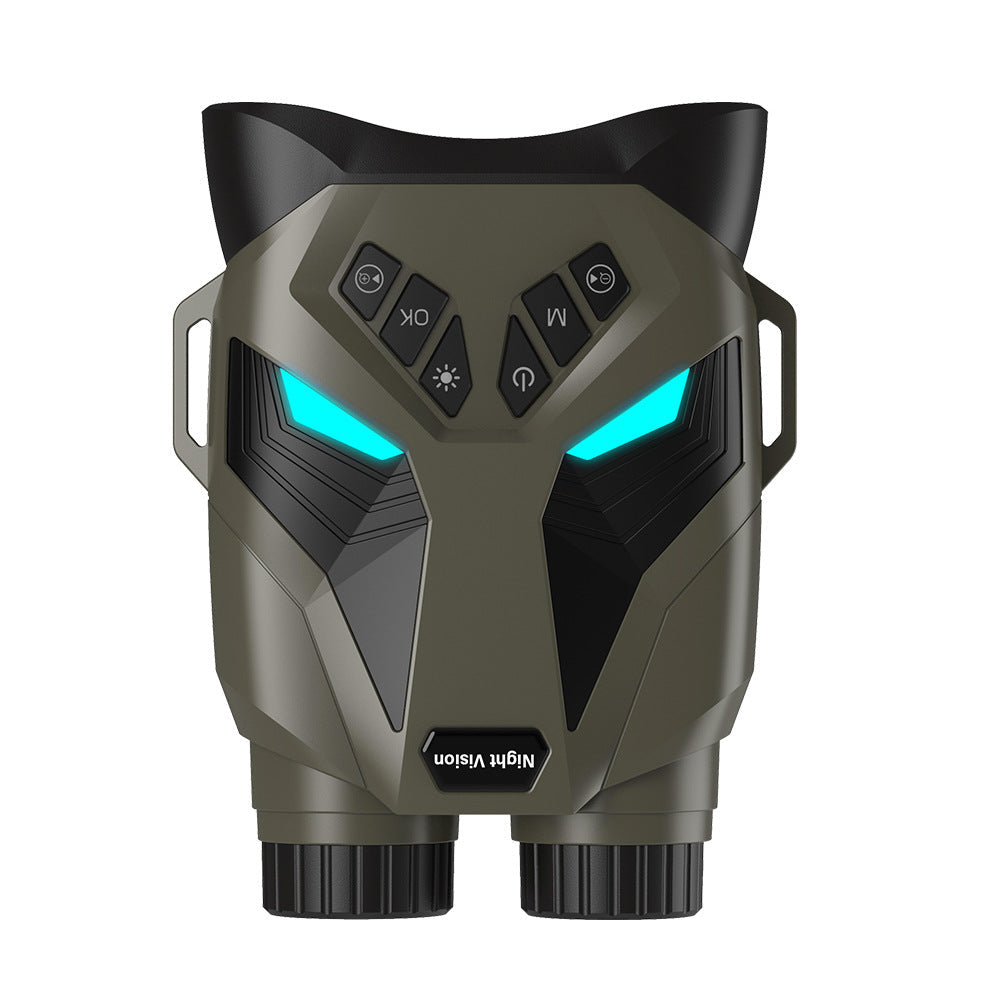 Green 4K Portable Digital Night Vision Binoculars - HD Photo & Video Infrared Scope.