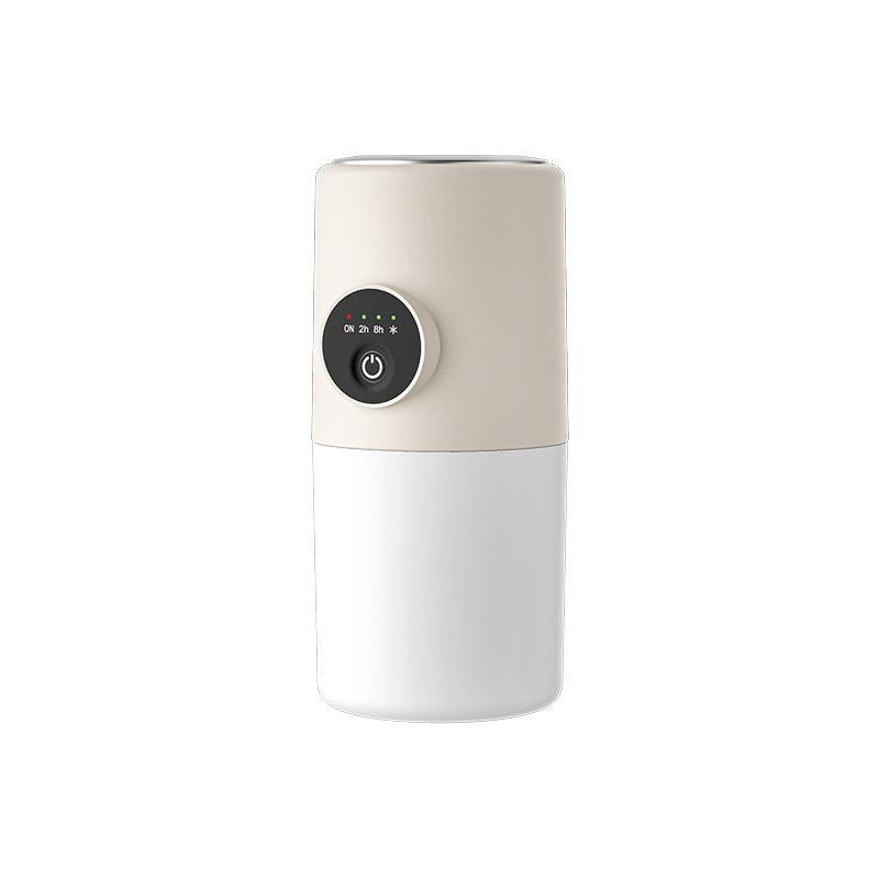 Beige ortable Desktop Dual-Spray Humidifier with Air Purification for Office and Bedroom.