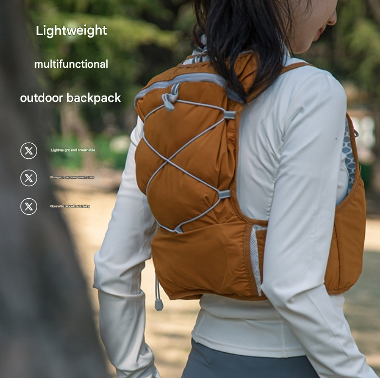 Blue Hydration Backpack for Trail Running, Marathon, and Cycling