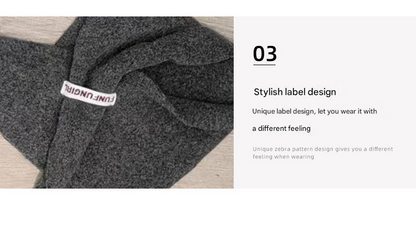 2-Piece Red Elegant Wool Blend Triangle Scarf - Luxurious Knit Shawl for Women (39 x 110cm)