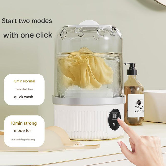 Blue Travel-Friendly Mini Washing Machine - USB Powered, Automatic, for Small Loads Main Image