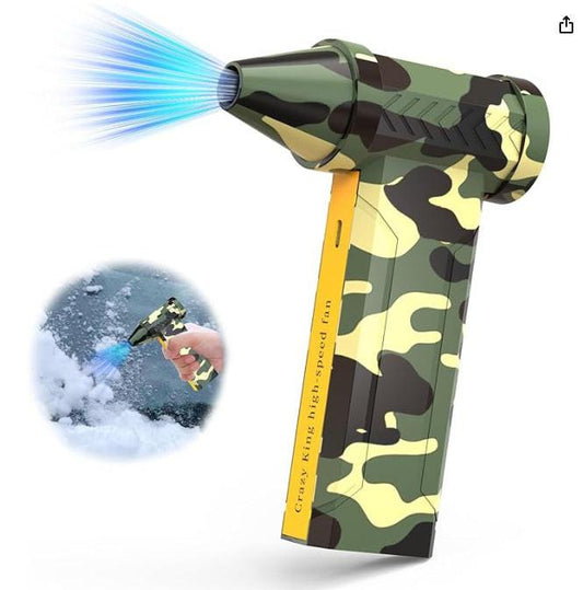 Portable Jet Fan - 200W Powerful Handheld Air Duster & Blower (Camouflage).