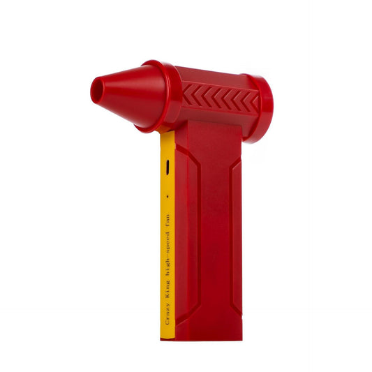 Portable Jet Fan - 200W Powerful Handheld Air Duster & Blower (Red).
