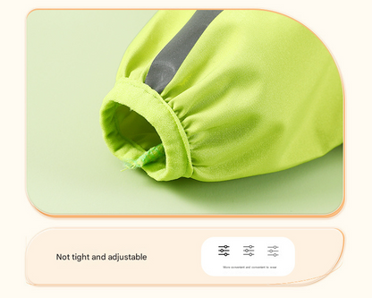 Colorblock (White Purple) Dog Raincoat - Waterproof with Hood and Reflective Strips (Size M)