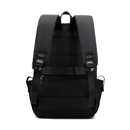 Grey Modern Anti-Theft Laptop Backpack with USB Charging Port - Water-Repellent Travel & Business Bag for 15.6 Inch Laptops