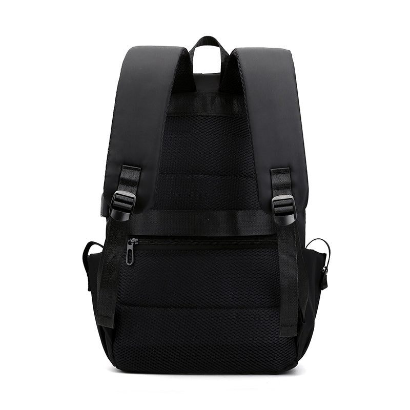 Blue Modern Anti-Theft Laptop Backpack with USB Charging Port - Water-Repellent Travel & Business Bag for 15.6 Inch Laptops