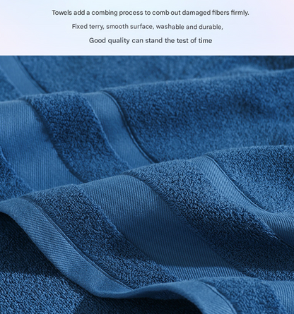 Grey Premium 3-Piece 100% Cotton Towel Set - Ultra Soft, Absorbent & Quick-Dry for Bathroom