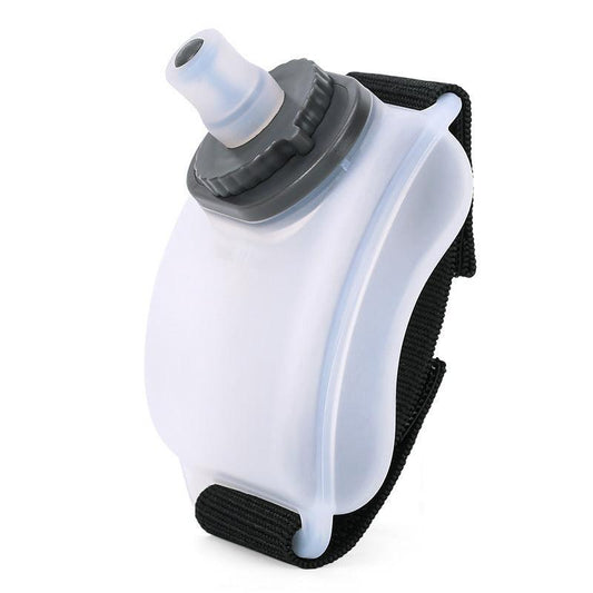 2-Pices Transparent Color Ergonomic Wearable Hydration Flask - Hands-Free Wrist Water Bottle for Running & Sports.