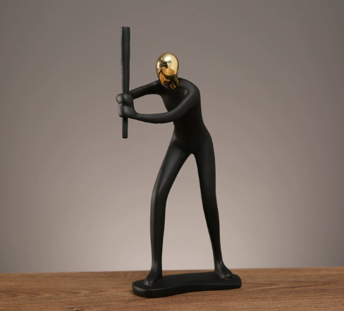 Collectible Sports Figurine Blind Box - Modern Resin Athlete Statue for Home Office Decor.