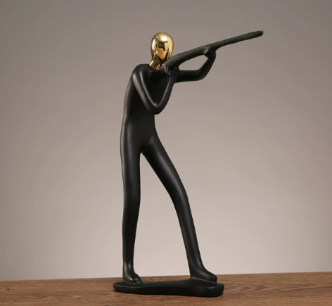 Collectible Sports Figurine Blind Box - Modern Resin Athlete Statue for Home Office Decor.