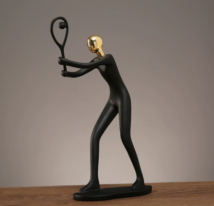 Collectible Sports Figurine Blind Box - Modern Resin Athlete Statue for Home Office Decor.