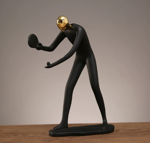 Collectible Sports Figurine Blind Box - Modern Resin Athlete Statue for Home Office Decor.