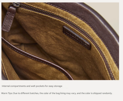 Black Minimalist Vintage-Style PU Leather Shoulder Bag Casual Commuter Tote