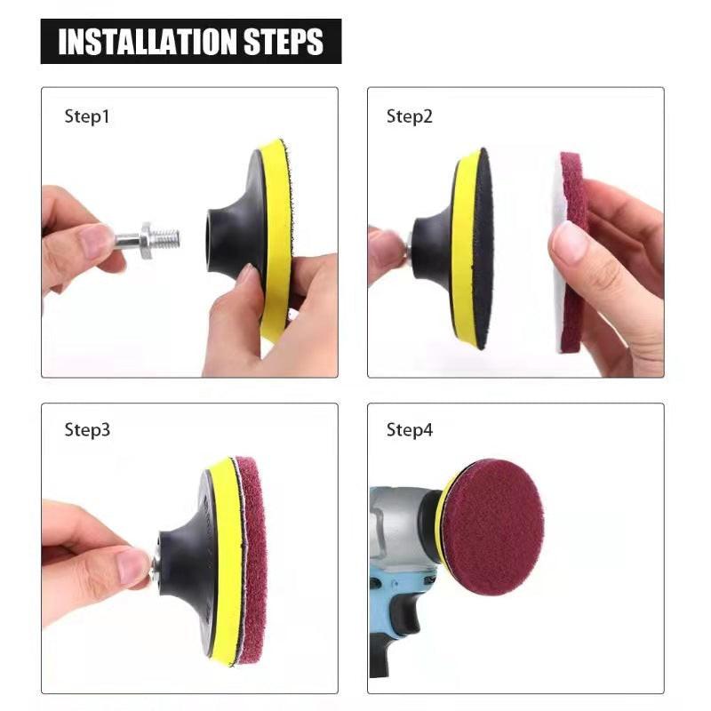 29-Piece set Ultimate Car Detailing Kit - Drill Brush & Polishing Pad Set for Car Interior, Wheels, and Exterior Cleaning.