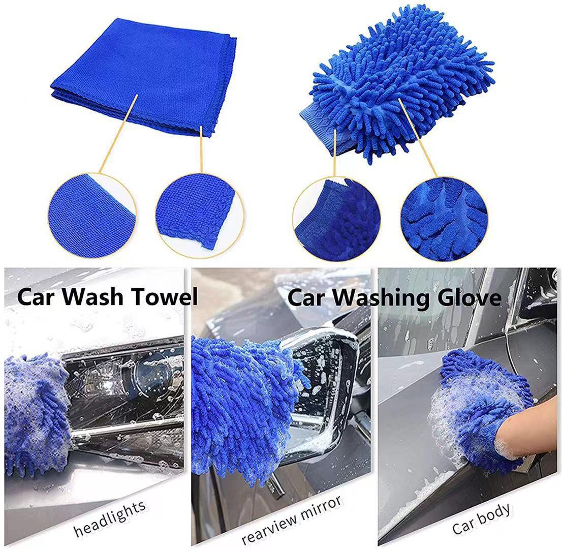 29-Piece set Ultimate Car Detailing Kit - Drill Brush & Polishing Pad Set for Car Interior, Wheels, and Exterior Cleaning.