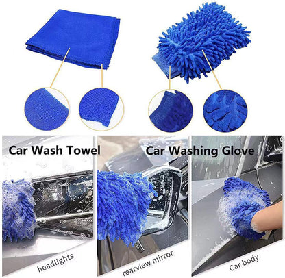 29-Piece set Ultimate Car Detailing Kit - Drill Brush & Polishing Pad Set for Car Interior, Wheels, and Exterior Cleaning.
